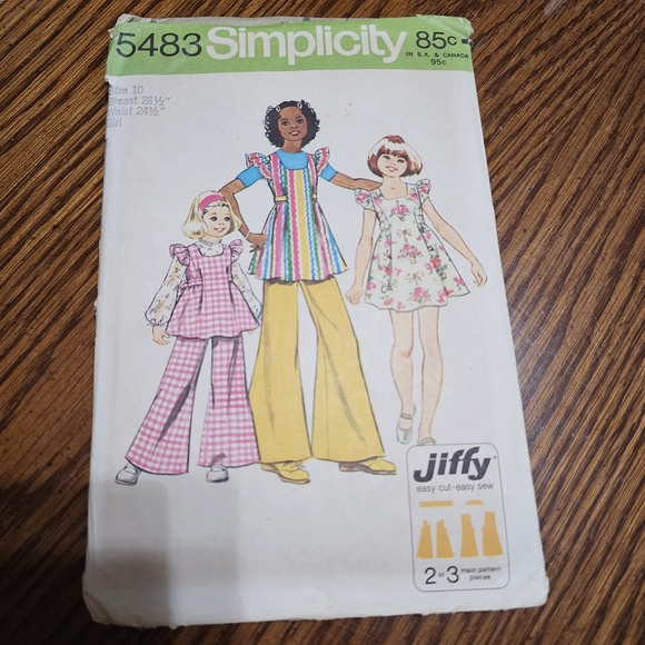 Simplicity Girls Vintage Sewing Pattern Lot - Picture 4 of 7